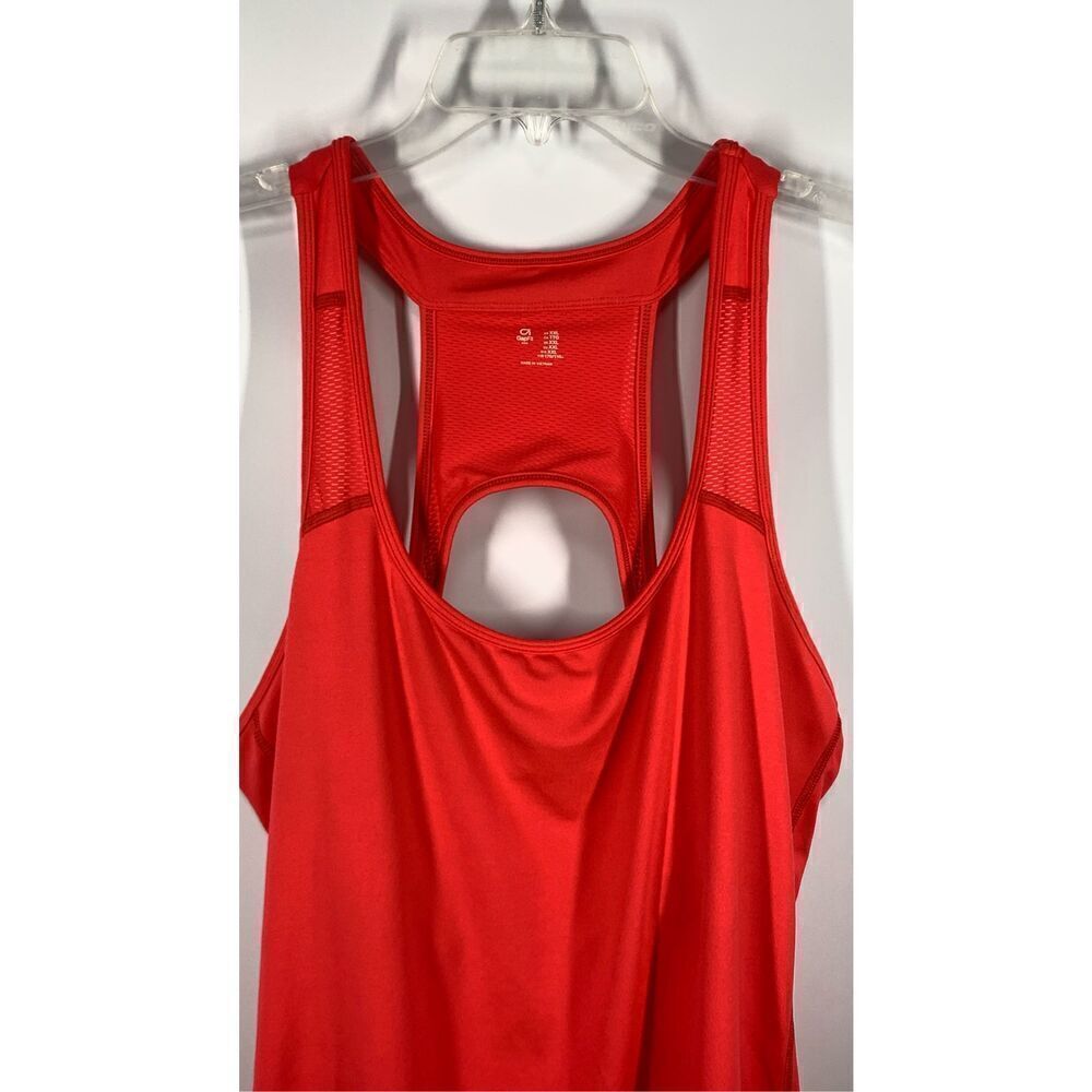 GapFit Women's Pullover Straight Hem Scoop Neck Open Back Tank Top Red Size XXL